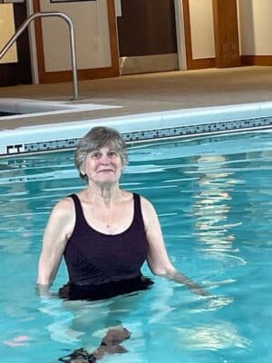 Carole Pauken in Pool