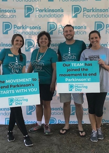 South Bay at Mt . Pleasant 4 participants in walk for parkinson's
