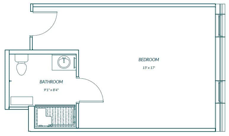 South Bay at Mount Pleasant's senior living residence floor plan in Mount Pleasant, SC