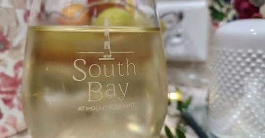 South Bay Logo Wine Glasses